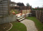 jardin à l'arrière