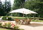 le parc et la piscine