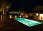 Vue nuit piscine