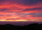 sunset at back of house