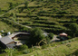 Le mas et le Col de Mantet