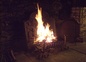 feu dans la cheminée