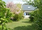 arrière du gîte avec jardin privatif