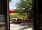 Terrasse vue de la cuisine