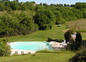 Vue plongeante sur la piscine